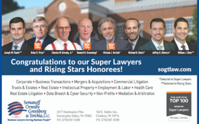 8 SOGT Attorneys Named Pennsylvania Super Lawyers and Rising Stars